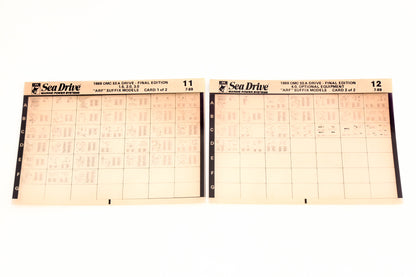 OMC XZA020-73 1989 Sea Drive Final Edition #11,12 Microfiche Lot