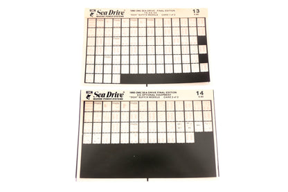 OMC XZA020-74 1990 Sea Drive Final Edition #13,14 Microfiche Lot