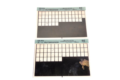 OMC XZA020-75 1990 Final Edition Accessories Parts Catalog #90 1&2 Microfiche Lot