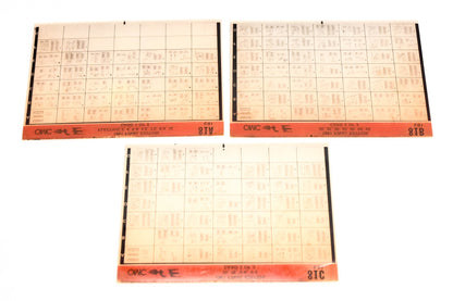 OMC XZA020-77 1981 Final Edition #91A/B/C Microfiche Lot