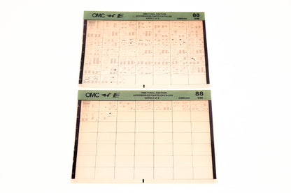 OMC XZA020-79 1988 Final Edition Accessories Parts Catalog #88 1&2 Microfiche Lot
