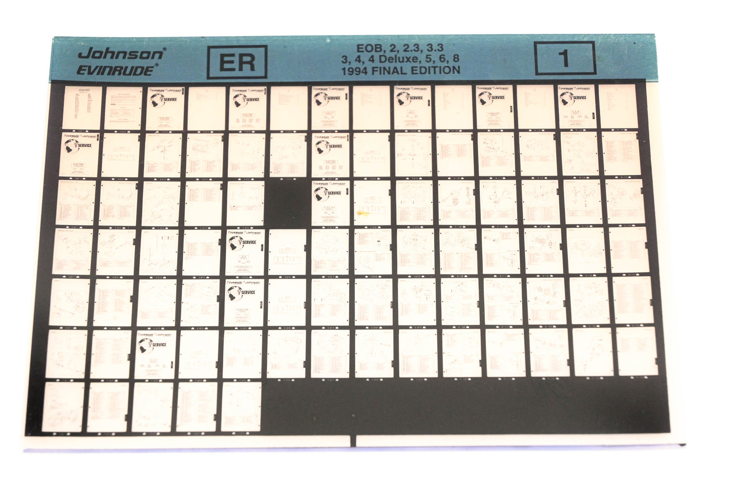 Johnson Evinrude XZA020-80 1994 Final Edition EOB #1 Microfiche