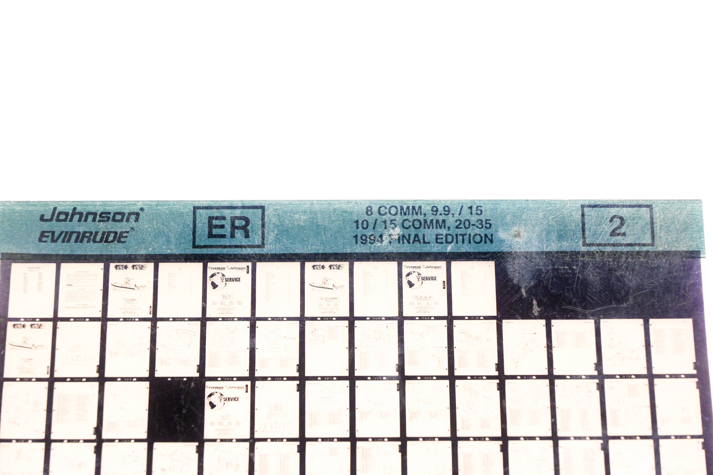 Johnson Evinrude XZA020-81 1994 Final Edition 8 Comm, 9.9/15, 10/15 Comm, 20-35 #2 Microfiche