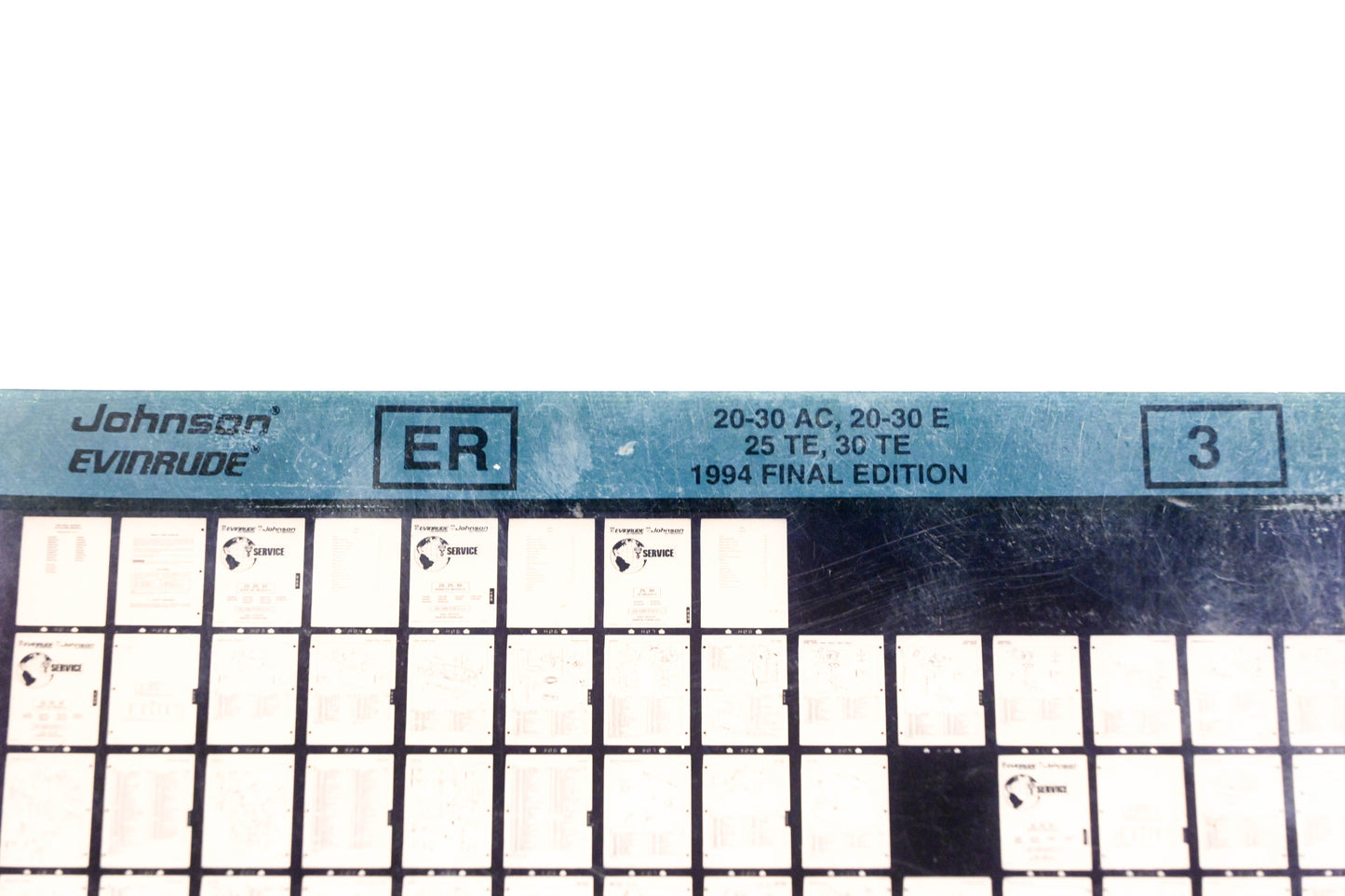 Johnson Evinrude XZA020-82 1994 Final Edition 20-30 AC, 20-30 E, 25 TE, 30 TE #3 Microfiche