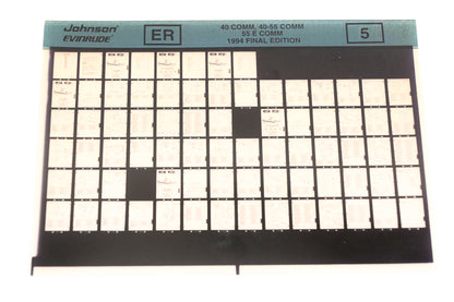 Johnson Evinrude XZA020-84 1994 Final Edition 40 Comm, 40-55 Comm, 55 E Comm #5 Microfiche