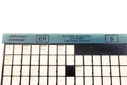 Johnson Evinrude XZA020-84 1994 Final Edition 40 Comm, 40-55 Comm, 55 E Comm #5 Microfiche