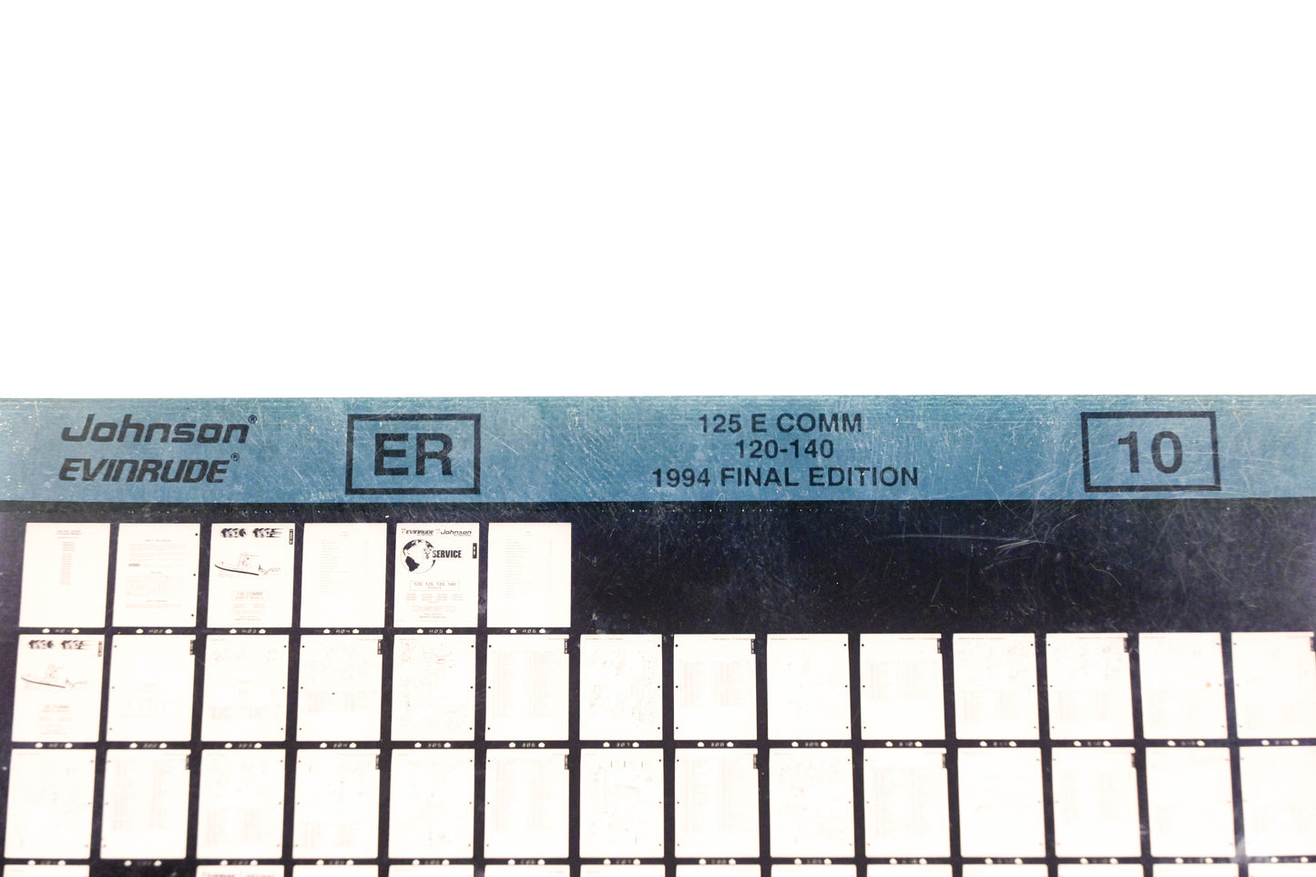 Johnson Evinrude XZA020-89 1994 Final Edition 125 E Comm, 120-140 #10 Microfiche