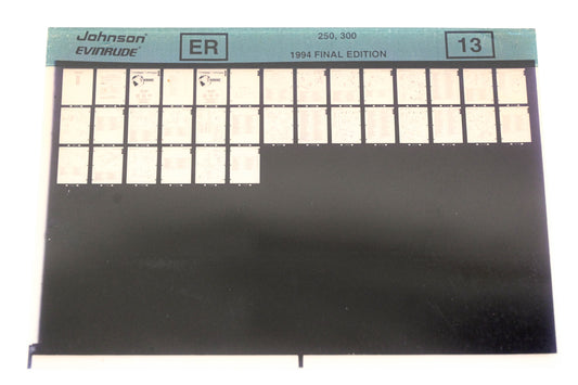 Johnson Evinrude XZA020-92 1994 Final Edition 250, 300 #13 Microfiche