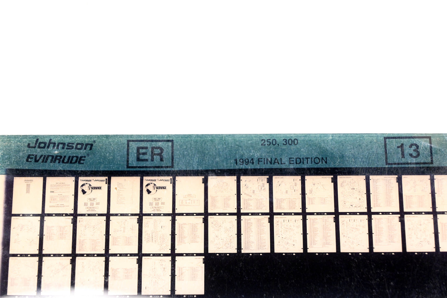 Johnson Evinrude XZA020-92 1994 Final Edition 250, 300 #13 Microfiche