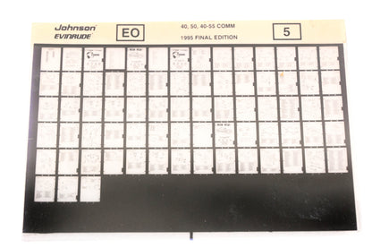 Johnson Evinrude XZA020-97 1995 Final Edition 40,50,40-55 Comm #5 Microfiche