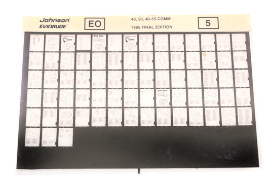 Johnson Evinrude XZA020-97 1995 Final Edition 40,50,40-55 Comm #5 Microfiche