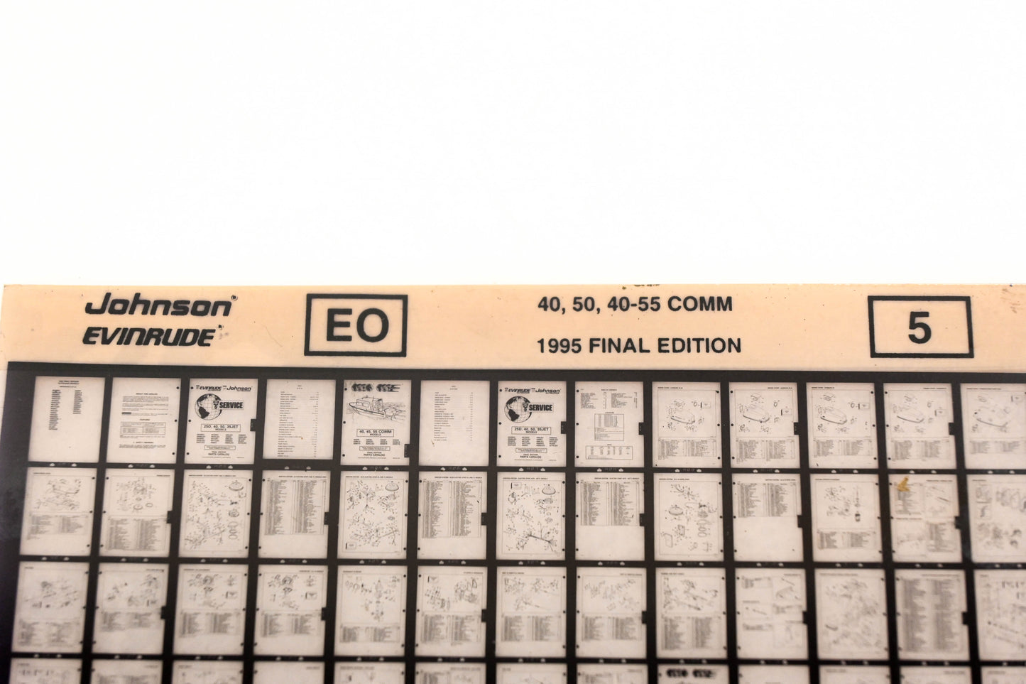 Johnson Evinrude XZA020-97 1995 Final Edition 40,50,40-55 Comm #5 Microfiche