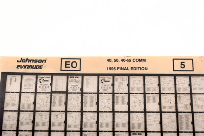 Johnson Evinrude XZA020-97 1995 Final Edition 40,50,40-55 Comm #5 Microfiche