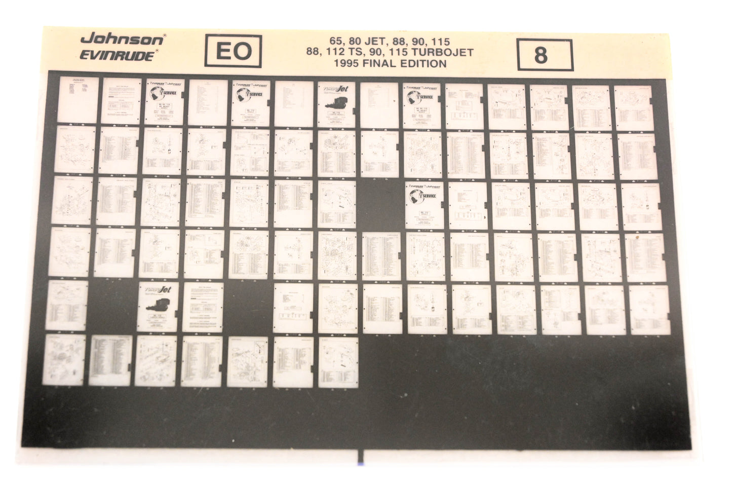 Johnson Evinrude XZA020-100 1995 Final Edition 65,80 Jet, 88,90,115, 88,112 TS, 115 Turbojet #8 Microfiche