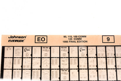 Johnson Evinrude XZA020-101 1995 Final Edition 90,115,100 Comm, 125 Comm #9 Microfiche