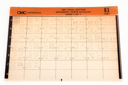 OMC XZA020-106 1981 Final Edition Accessory Parts Catalog #81 Microfiche