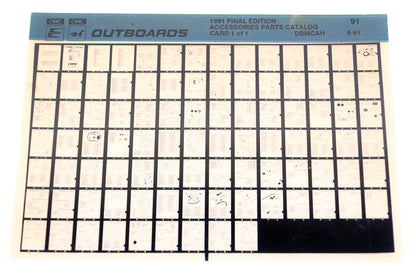 OMC XZA020-111 1991 Final Edition Accessories Parts Catalog #91 Microfiche