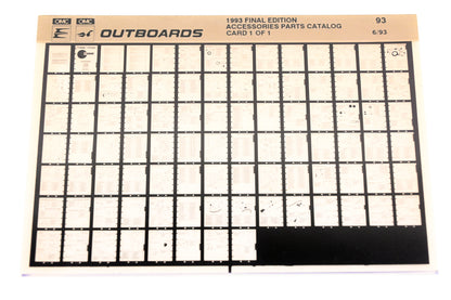 OMC XZA020-112 1993 Final Edition Accessories Parts Catalog #93 Microfiche