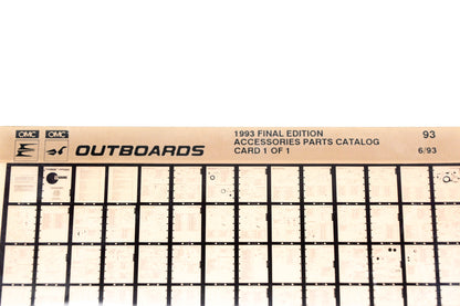 OMC XZA020-112 1993 Final Edition Accessories Parts Catalog #93 Microfiche