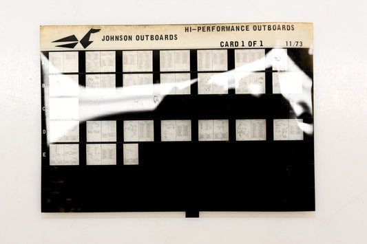 Johnson Evinrude XZA020-116 Hi-Performance Outboards 11/1973 Microfiche