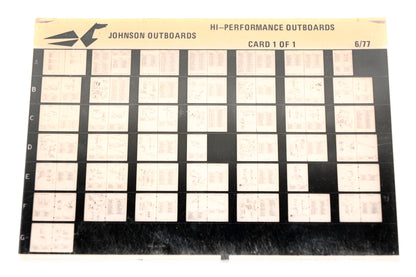 Johnson Evinrude XZA020-117 Hi-Performance Outboards 6/1977 Microfiche
