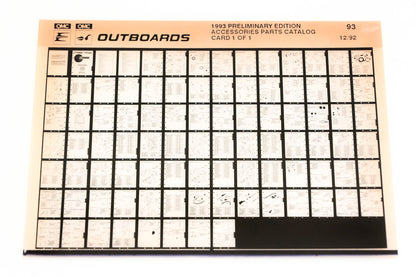 OMC XZA020-119 1993 Preliminary Edition Accessories Parts Catalog #93 Microfiche