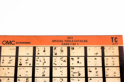 OMC XZA020-121 1977 Special Tools Catalog #TC Microfiche
