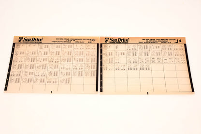 OMC XZA020-124 Sea Drive Preliminary Edition 1.6,2.0,3.0,4.0 DGH #13,14 Microfiche Lot