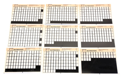 OMC XZA020-125 1992 Preliminary Edition Electric 2.3/3.3,3/4,4D,5/6/8 #92A-I Microfiche Lot