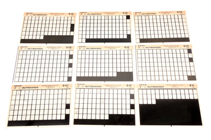 OMC XZA022-29 1991 Preliminary Edition #91A-I Microfiche Lot