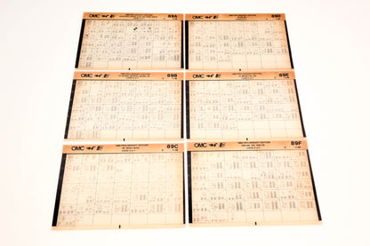 OMC XZA022-31 1989 11/1988 Preliminary Edition 89A-F Microfiche Lot