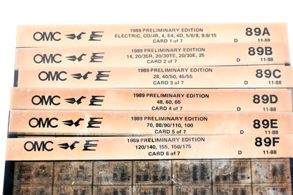 OMC XZA022-31 1989 11/1988 Preliminary Edition 89A-F Microfiche Lot