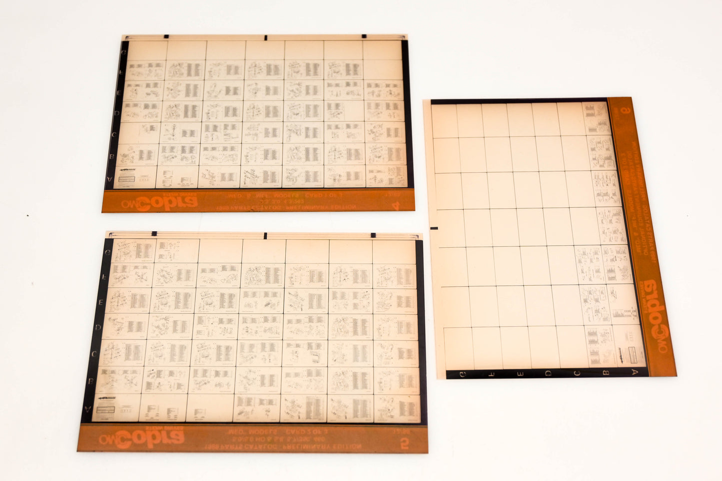 OMC XZA022-35 1989 Cobra Preliminary Edition 12/1988 #4, 5, 6 Microfiche Lot