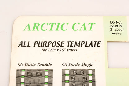 New OEM Arctic Cat YS013-5 All Purpose Stud Template 121"x15" Track NOS