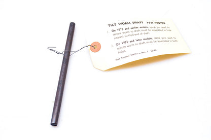 OMC 980183 Tilt Worm Shaft NOS