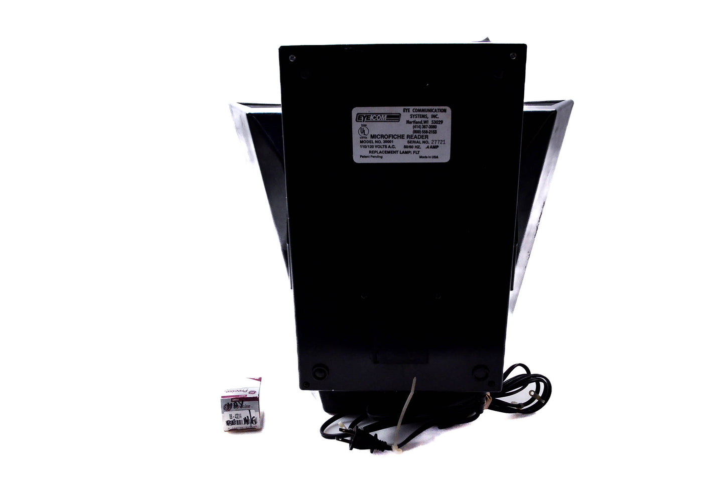 Eyecom 30001 QuickSilver Microfiche Reader Eyecom 3000