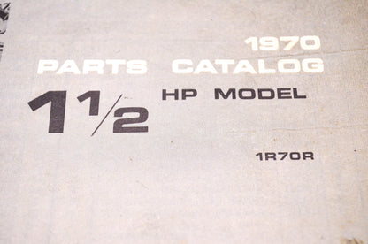 Aftermarket 384392 1970 Parts Catalog 1.5HP Model 1R70R NOS