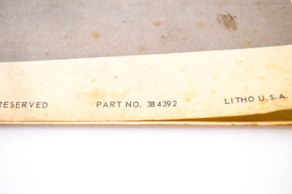 Aftermarket 384392 1970 Parts Catalog 1.5HP Model 1R70R NOS