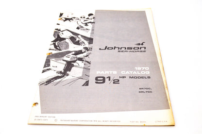Aftermarket 384395 1970 Parts Catalog 9.5HP Models 9R70C, 9RL70C NOS