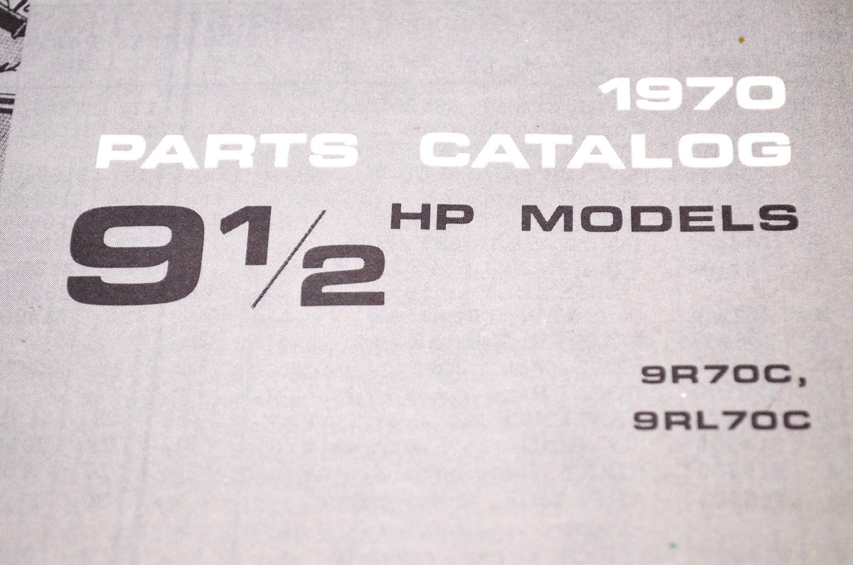 Aftermarket 384395 1970 Parts Catalog 9.5HP Models 9R70C, 9RL70C NOS