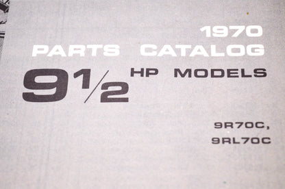 Aftermarket 384395 1970 Parts Catalog 9.5HP Models 9R70C, 9RL70C NOS