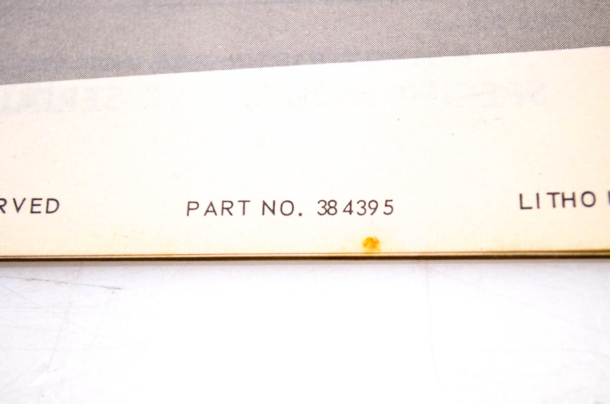 Aftermarket 384395 1970 Parts Catalog 9.5HP Models 9R70C, 9RL70C NOS