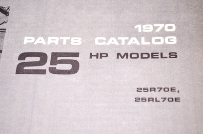 Aftermarket 384397 1970 Parts Catalog 25HP Models 25R70E, 25RL70E NOS