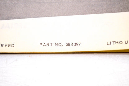 Aftermarket 384397 1970 Parts Catalog 25HP Models 25R70E, 25RL70E NOS