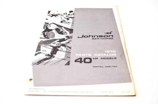Aftermarket 384399 1970 Parts Catalog 40HP Models 40R70A, 40RL70A NOS