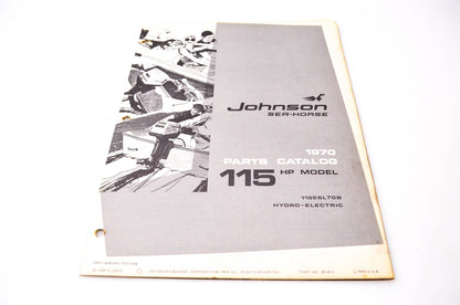 Aftermarket 384404 1970 Parts Catalog 115HP Model Hydro-Electric 115ESL70B NOS