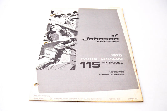 Aftermarket 384404 1970 Parts Catalog 115HP Model Hydro-Electric 115ESL70B NOS