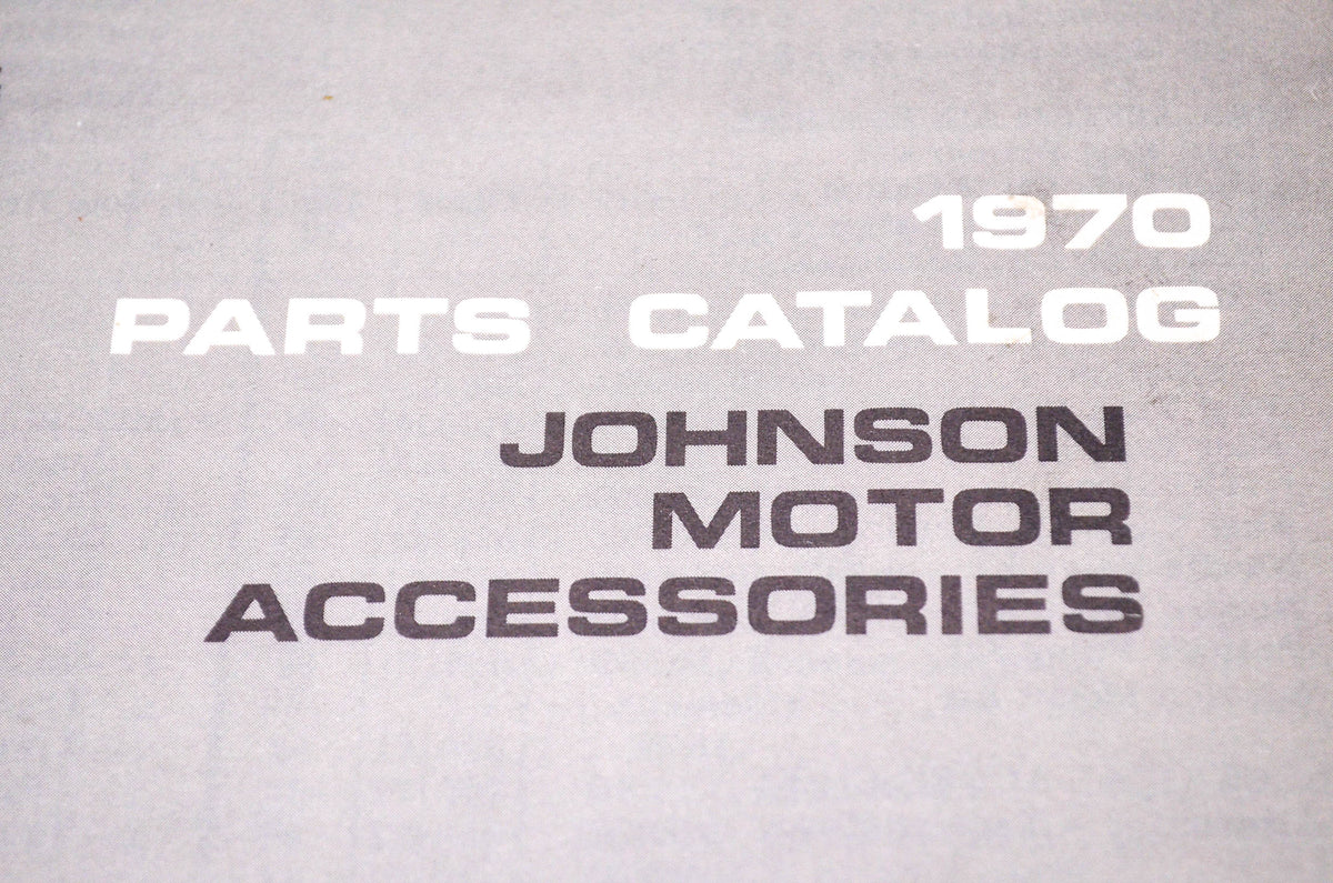 Aftermarket 384405 1970 Parts Catalog Aftermarket Motor Accessories NOS