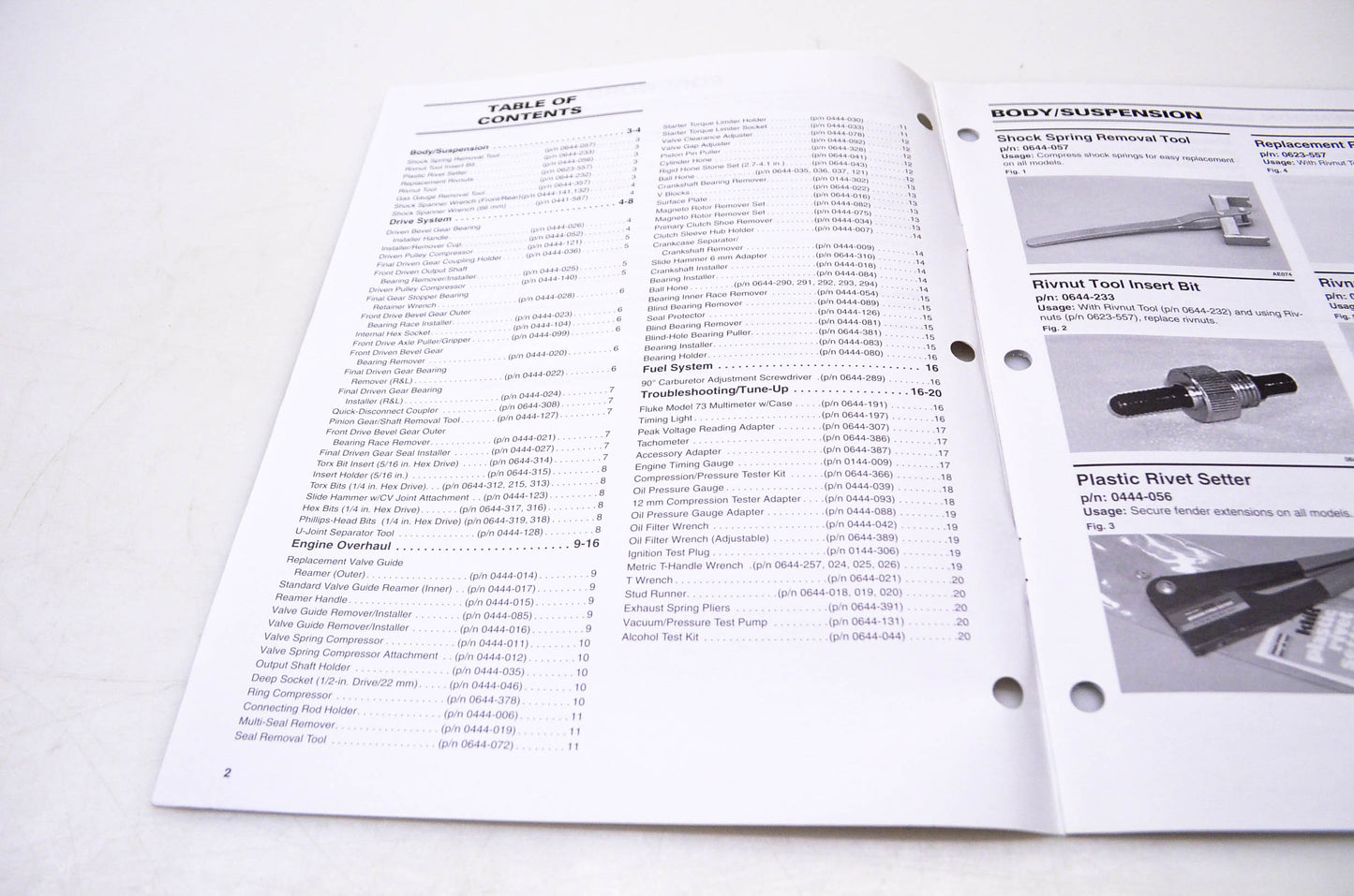 New OEM Arctic Cat 2256-643 Special Tools Catalog for ATV April 2002 NOS