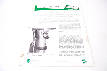 Gale Outboard Motors Service Bulletin No. 201 June 27, 1961 NOS